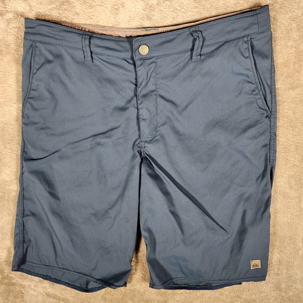 Quiksilver Waterman Hybrid Board Shorts Mens 32 Blue Excellent Quick Dry Surf